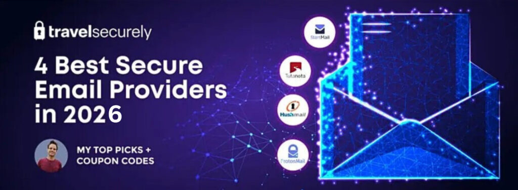 a banner image displaying the best secure email providers