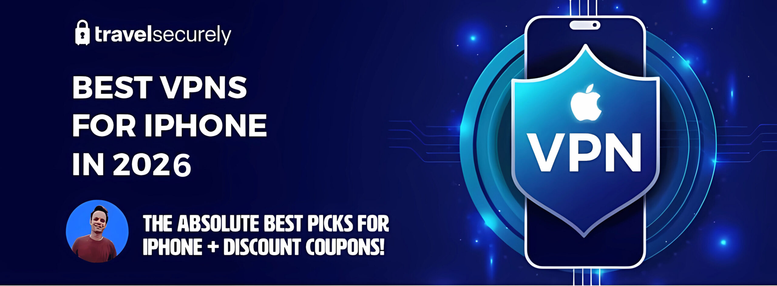 a banner image displaying the best vpns for iphone